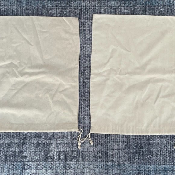 Loro Piana Open Walk Dust Bags Draw String Storage Bag Cotton Bag Made in Italy - Picture 8 of 12